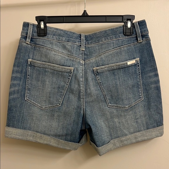 WHBM “Everyday Soft Denim” deconstructed denim shorts - Picture 5 of 5